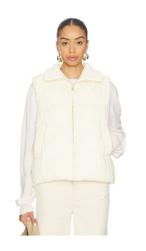 Irina Cable Knit Gilet in Cream. - size L (also in M, S, XL, XS) - Varley - Modalova