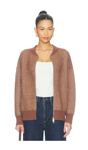 Zenia Zip Through Knit Jacket in Brown. - size L (also in M, S, XL, XS) - Varley - Modalova