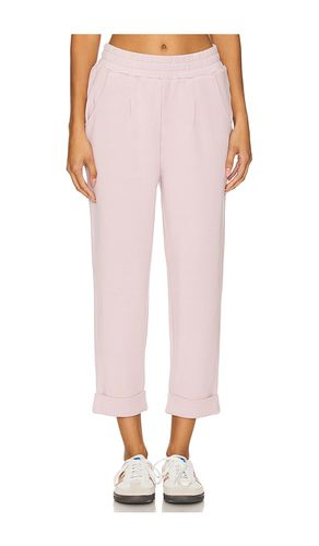 The Rolled Cuff Sweatpant in Rose. - size L (also in M, S, XS) - Varley - Modalova