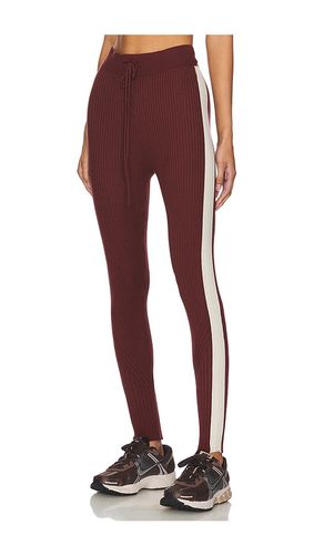 Aiden Knit Legging in Burgundy. - size M (also in S) - Varley - Modalova