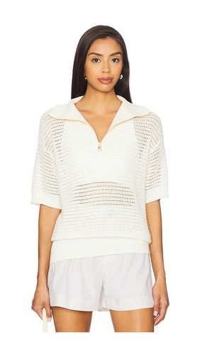 Nali Half Zip Knit Top in White. - size L (also in M, S) - Varley - Modalova
