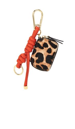 LEOPARD ZIP POUCH BAG CHARM in Brown - Veronica Beard - Modalova