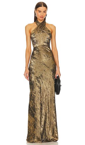 Vestido alberta en color bronce metálico talla 10 en - Metallic Bronze. Talla 10 (también en 12) - Veronica Beard - Modalova