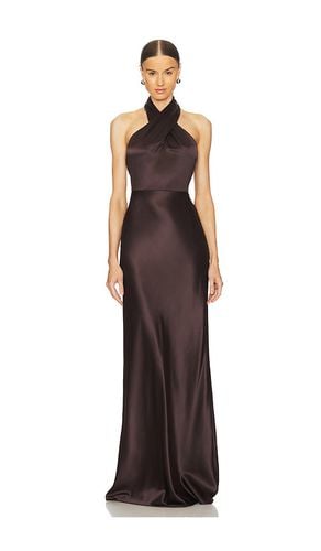 Alberta Dress in Chocolate. - size 0 (also in 10, 12, 16, 2) - Veronica Beard - Modalova