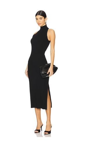 Vestido midi con cuello halter briggita en color talla L en - Black. Talla L (también en M, S, XS) - Veronica Beard - Modalova