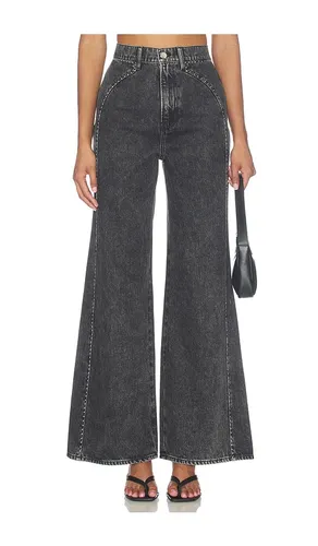 Grant High Rise Wide Leg Jeans in Black. - size 24 (also in 25, 26, 27, 28, 30) - Veronica Beard - Modalova