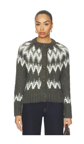Christina Fairisle Cardigan in Multi. - size L (also in M, S, XS) - Veronica Beard - Modalova