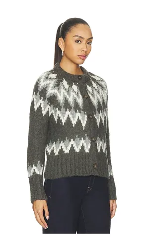 Christina Fairisle Cardigan in Multi. - size L (also in M, S, XS) - Veronica Beard - Modalova