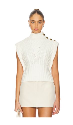 Holton Knit Vest in White. - size L (also in XL) - Veronica Beard - Modalova