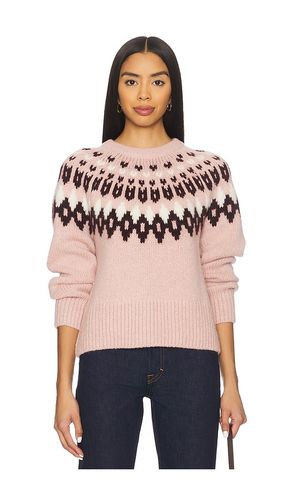 Anne Fairisle Pullover in Pink. - size L (also in M, S, XL, XS) - Veronica Beard - Modalova