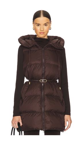 Bria Puffer Vest in Brown. - size L (also in M, S) - Veronica Beard - Modalova
