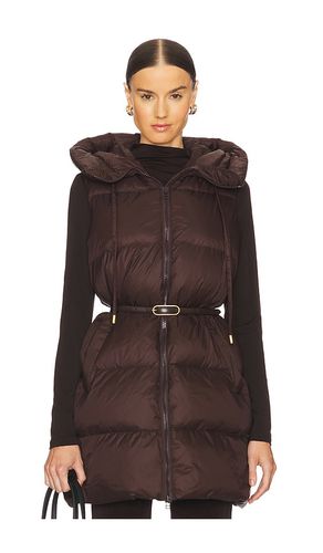 Bria Puffer Vest in Brown. - size L (also in M, S, XL, XS) - Veronica Beard - Modalova