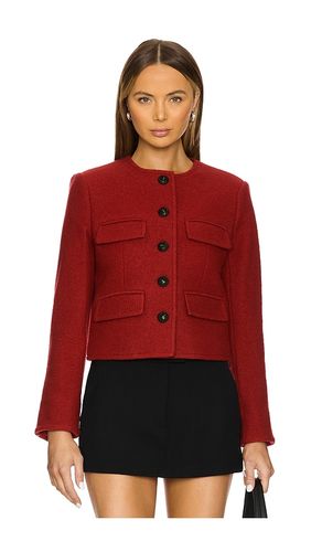 Chaqueta leslie en color rojo talla 0 en - Red. Talla 0 (también en 00, 10, 12, 14, 16, 2, 4, 6, 8) - Veronica Beard - Modalova