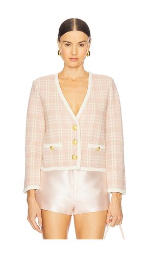 Claudine Knit Jacket in Pink. - size S (also in XS) - Veronica Beard - Modalova