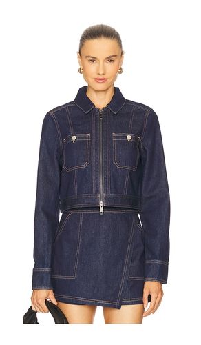 Patty Fitted Long Sleeve Jacket in Blue. - size L (also in M, S, XL, XS) - Veronica Beard - Modalova