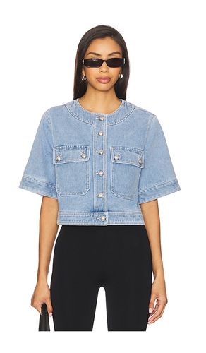 Elias Short Sleeve Jacket in Blue. - size L (also in M, S, XL) - Veronica Beard - Modalova