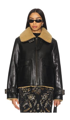 Danika Shearling Jacket in Black. - size L (also in M, S) - Veronica Beard - Modalova