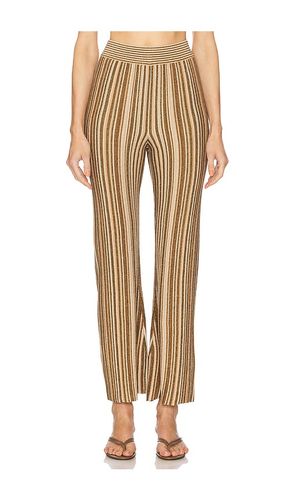 Massaro Pant in Metallic Neutral,Brown. - size L (also in M, XS) - Veronica Beard - Modalova