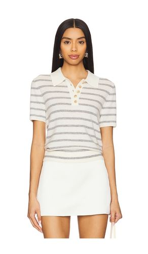 Brandt Cashmere Polo in Cream. - size L (also in M, S, XS) - Veronica Beard - Modalova