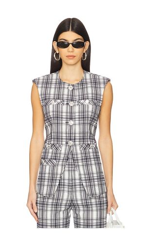 Tamara Vest in Black,White. - size 0 (also in 10, 2, 6) - Veronica Beard - Modalova