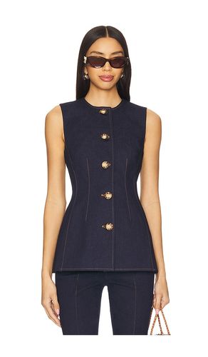 Jessup Vest in Blue. - size 0 (also in 2, 4, 6, 8) - Veronica Beard - Modalova