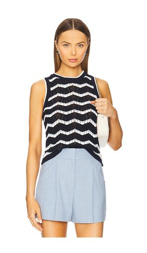 Cropped Jerrel Knit Tank in Navy. - size S (also in XL) - Veronica Beard - Modalova