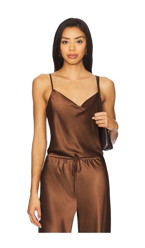 Sola Top in Chocolate. - size 0 (also in 00, 10, 12, 2, 4, 6, 8) - Veronica Beard - Modalova