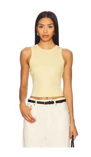 Cropped Jordyn Tank in Yellow. - size M (also in XL, XS) - Veronica Beard - Modalova