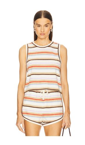Cullen Tank in Tan,Blue. - size L (also in S, XL, XS) - Veronica Beard - Modalova