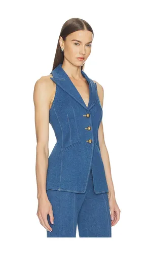 Chaleco costa en color azul talla 00 (también en 0, 2) - Veronica Beard - Modalova