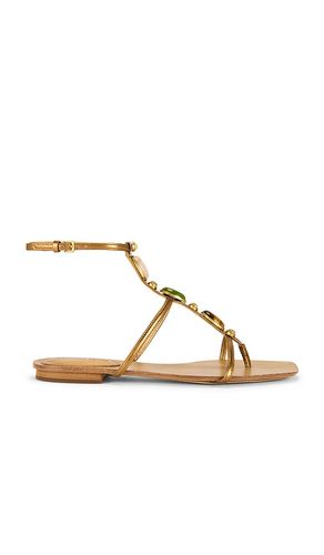 Alba Stone Sandal in Metallic . - size 5.5 (also in 6, 7.5, 8) - Veronica Beard - Modalova