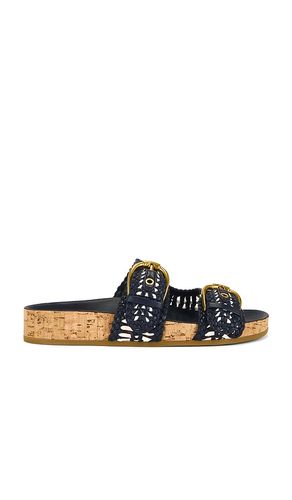 Prue Woven Sandal in Navy. - size 10 (also in 5.5, 6, 6.5, 7, 7.5, 8, 8.5, 9) - Veronica Beard - Modalova