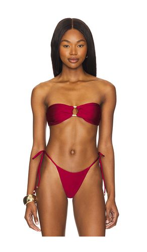 Bailey Reversible Bandeau Bikini Top in Burgundy. - size L (also in M, S, XS) - VDM - Modalova