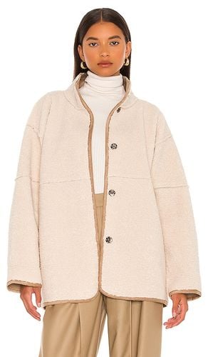 Reversible Albany Lux Sherpa Jacket in Tan. - size L (also in M, S, XS) - Velvet by Graham & Spencer - Modalova