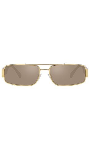 Gafas de sol en color oro metálico talla all en - Metallic Gold. Talla all - VERSACE - Modalova