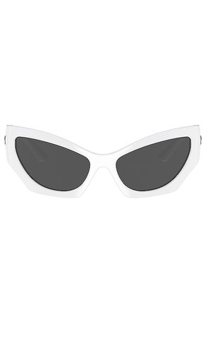 Gafas de sol cat eye en color talla all en - White. Talla all - VERSACE - Modalova
