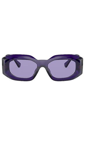 Gafas de sol oval medusa en color morado talla all en - Purple. Talla all - VERSACE - Modalova