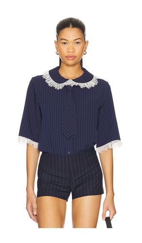 Tie Boxy Shirt in Navy. - size 36 (also in 38, 40) - Vivetta - Modalova