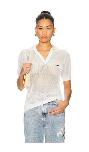 Rourke Gauge Polo in White. - size M (also in S) - Vivetta - Modalova