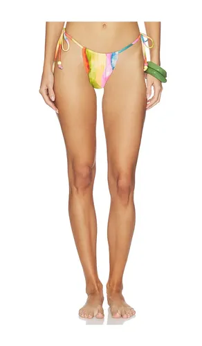 Nora Side Tie Bikini Bottom in Orange. - size L (also in M, S, XL, XS) - villa fresca - Modalova