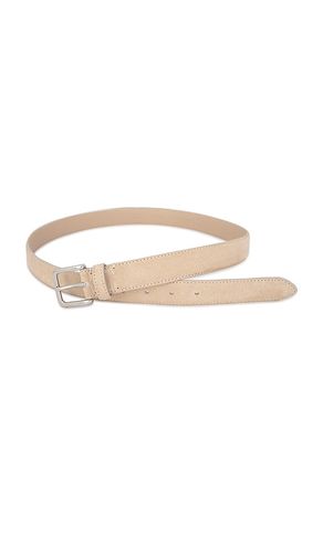 Mm Stitched Suede Belt in Beige. - size 32 (also in 34) - Vince - Modalova