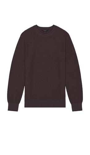Jacquard Long Sleeve Crewneck Sweater in Burgundy. - size L (also in M, S, XL/1X) - Vince - Modalova