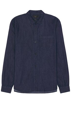 Indigo Denim Shirt in Denim-Dark. - size M (also in S, XL/1X) - Vince - Modalova