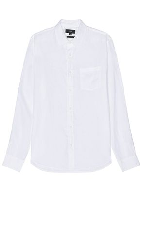 Linen Long Sleeve Shirt in White. - size M (also in XL/1X) - Vince - Modalova