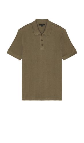 Variegated Textured Polo in Olive. - size L (also in M, S) - Vince - Modalova