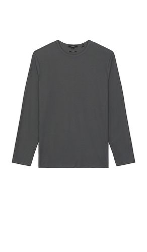 Pima Pique Long Sleeve Tee in Grey. - size L (also in M, S, XL/1X, XXL/2X) - Vince - Modalova