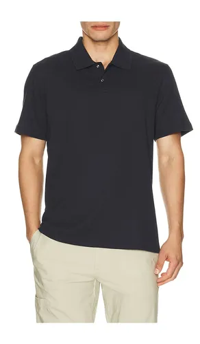 Mesh Knit Snap Short Sleeve Polo in Navy. - size M (also in S, XL/1X) - Vince - Modalova
