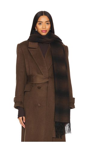 Cashmere Double Face Shadow Plaid Scarf in Brown - Vince - Modalova