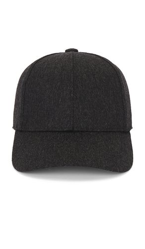 Cashmere Baseball Cap With Leather Trim in Grey. - size L/XL (also in S/M) - Vince - Modalova