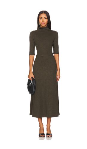 Elbow Sleeve Turtleneck Dress in Army. - size S (also in XXS) - Vince - Modalova